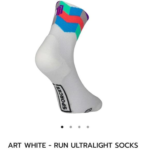 NWT Sporcks Running Socks Size Small Art White - Picture 1 of 5